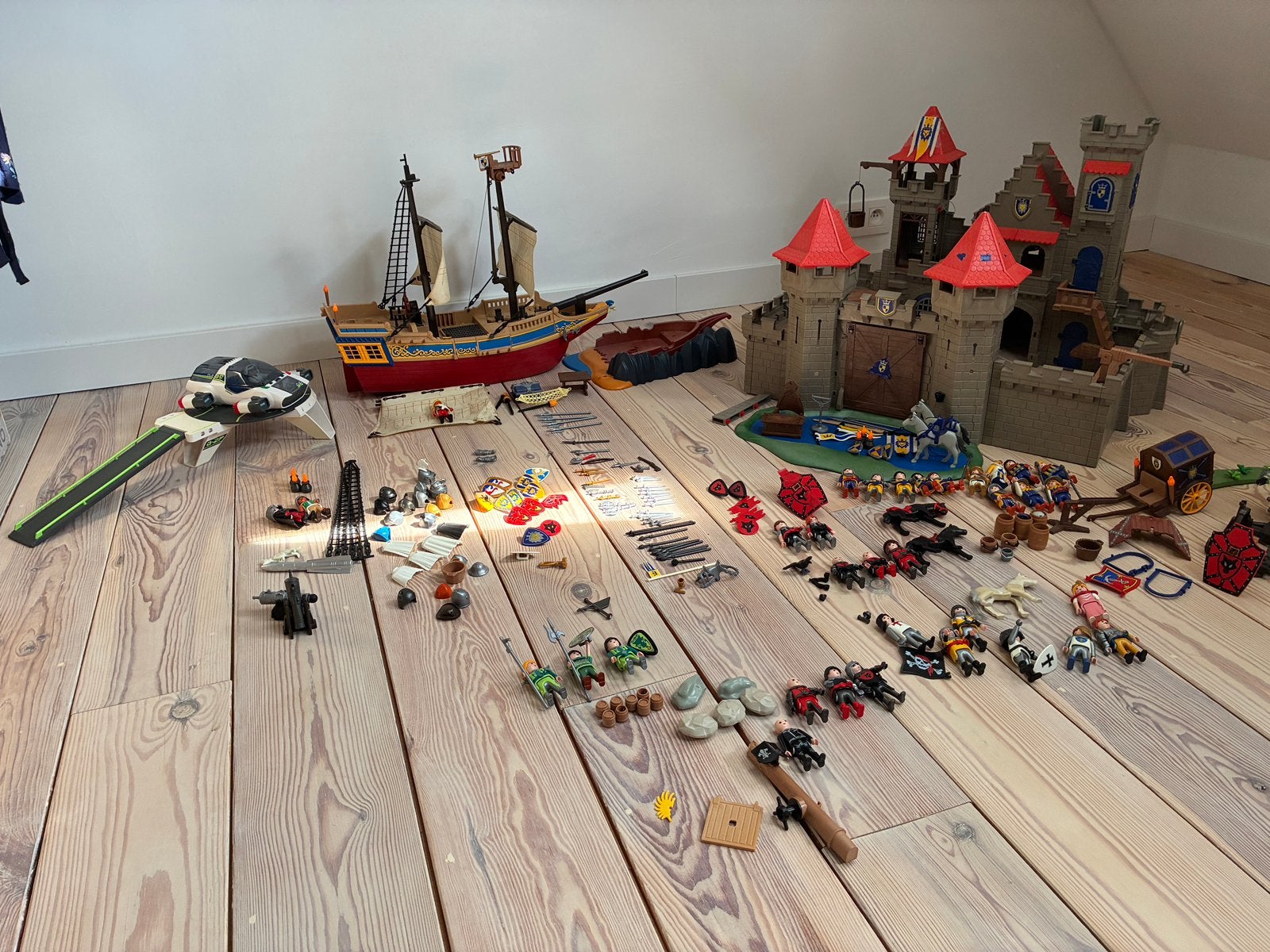 Playmobil kasteel, boot, E-rangers,…, Kinderen en Baby's, Speelgoed | Playmobil, Ophalen, Gebruikt, Losse onderdelen