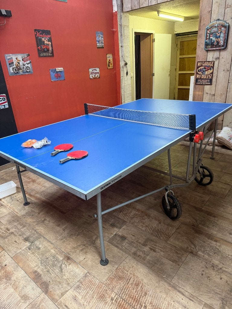 Pingpong tafel, Sports & Fitness, Enlèvement, Comme neuf, Pliante