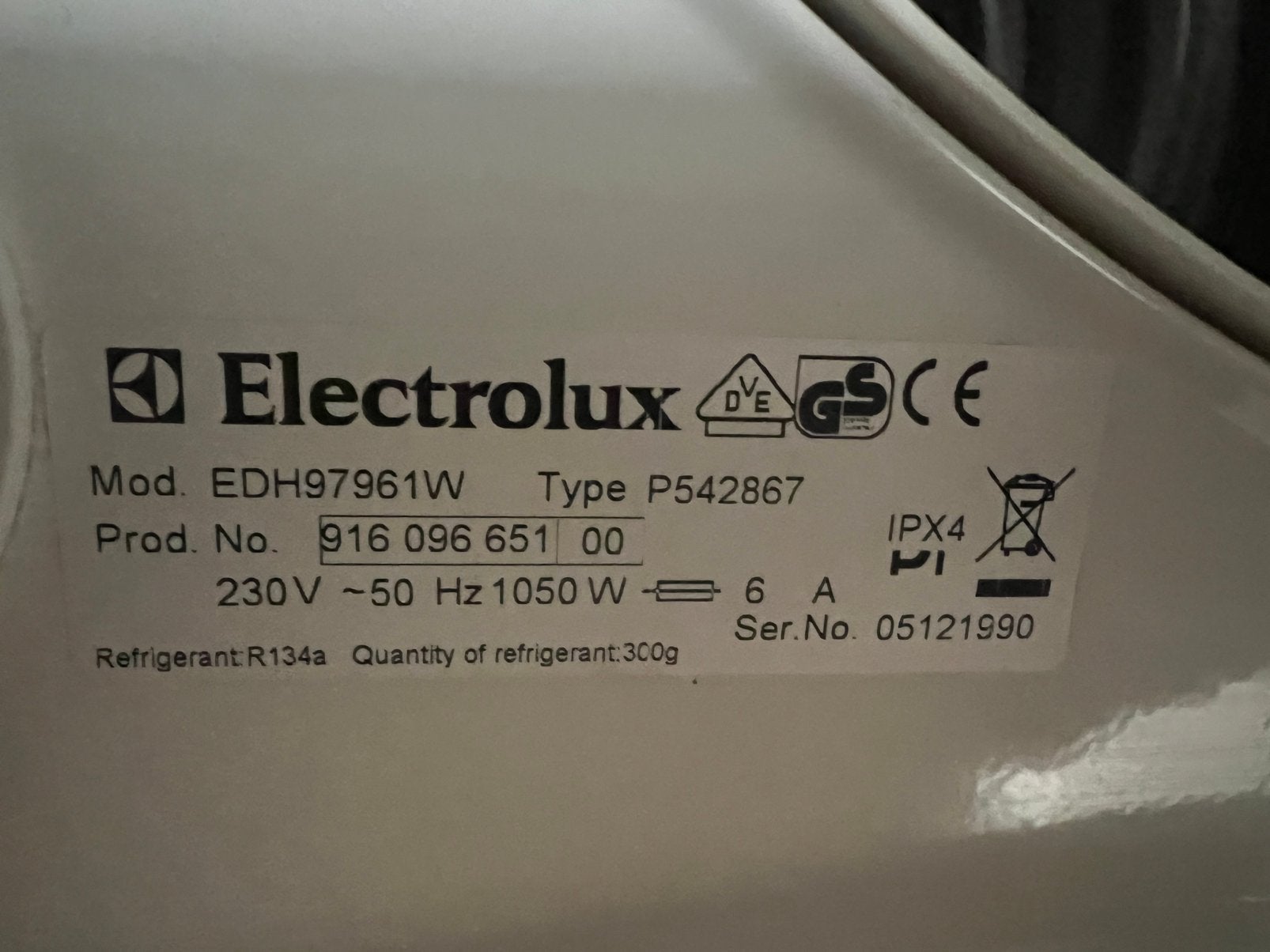 Machine à sécher Electrolux, Enlèvement, Comme neuf