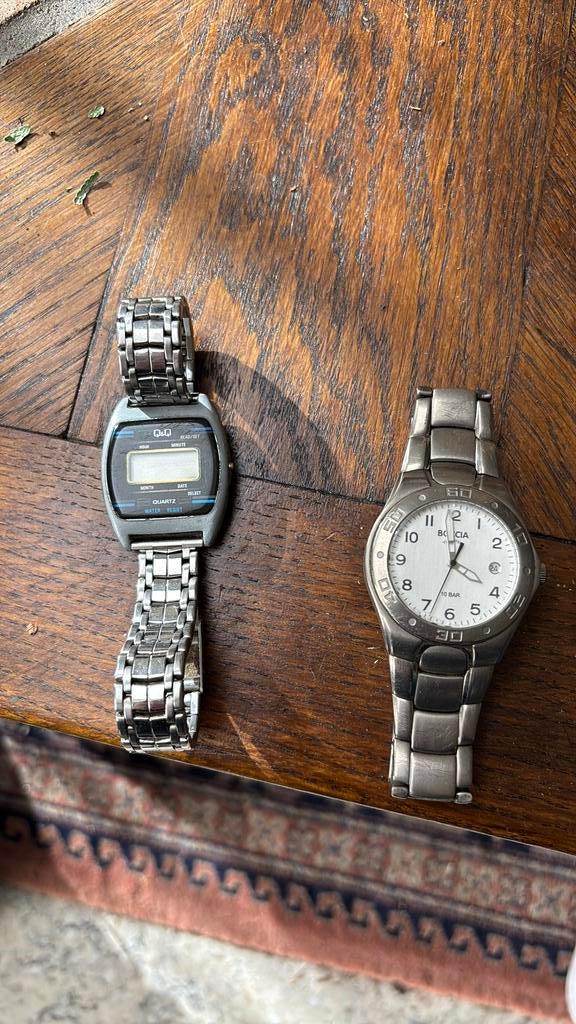 2 oude horloges, Handtassen en Accessoires, Horloges | Antiek, Ophalen, Overige materialen, Polshorloge, Overige merken
