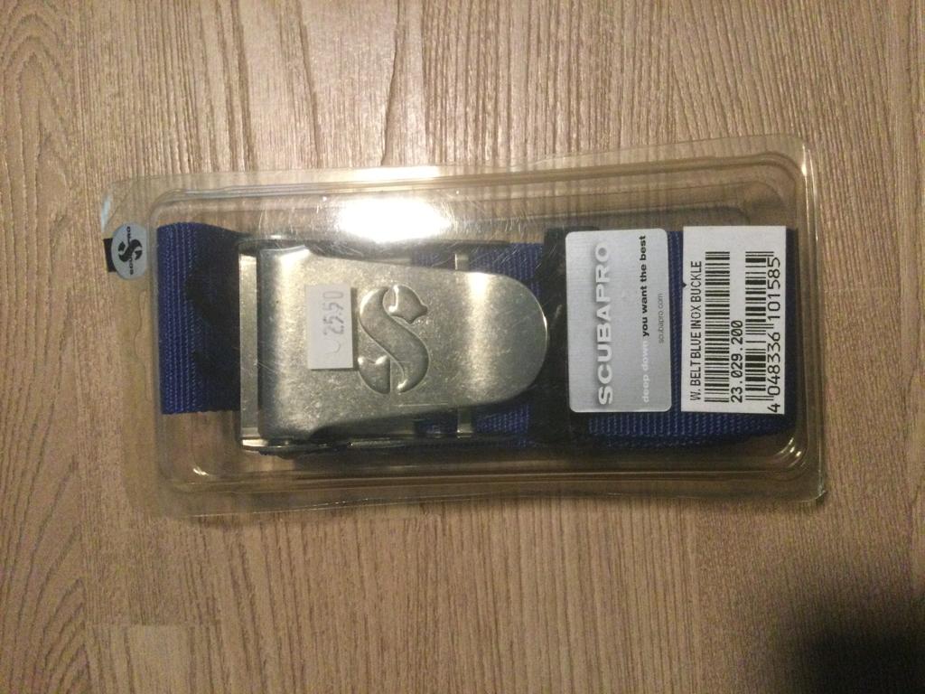 Scubapro W.Belt Blue Inox Buckle - Nieuw 25,50€, Watersport en Boten, Duiken, Ophalen of Verzenden, Nieuw, Lood of Loodgordel