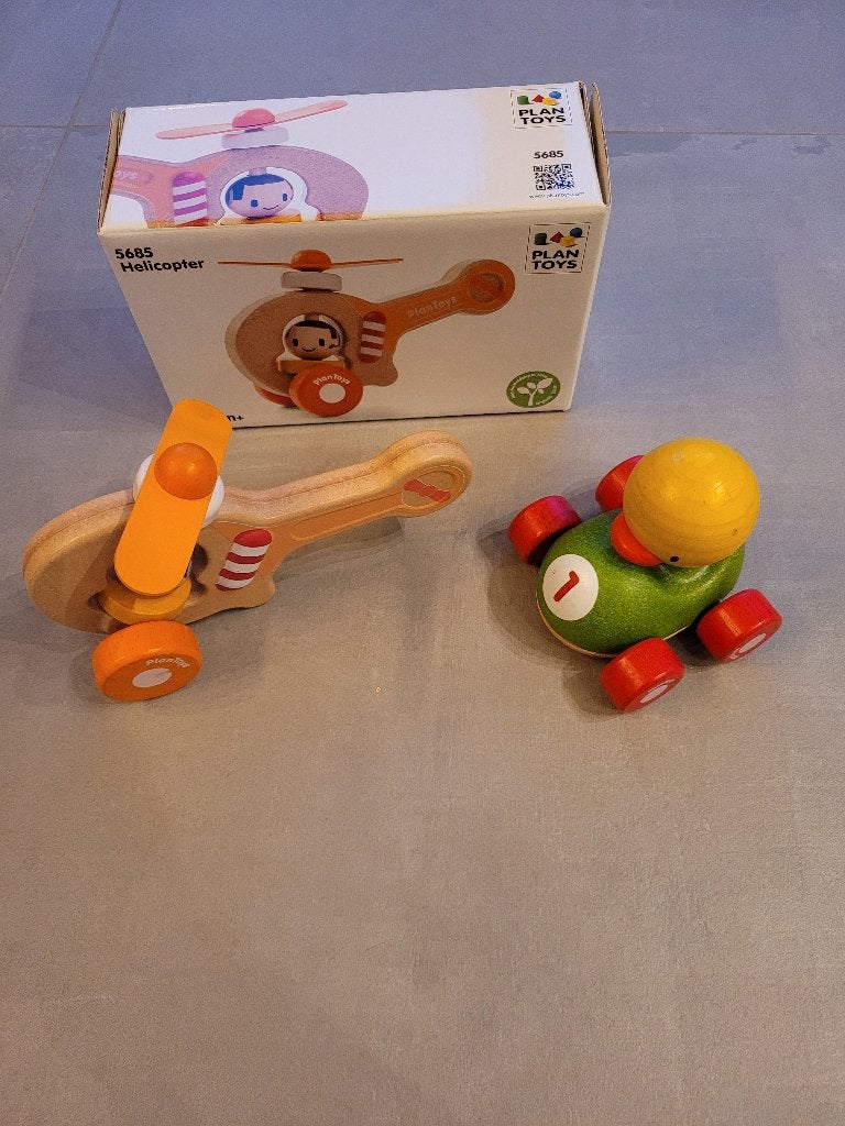 Houten speelgoed Plan Toys, Ophalen of Verzenden, Zo goed als nieuw, Rij- of Hobbelspeelgoed
