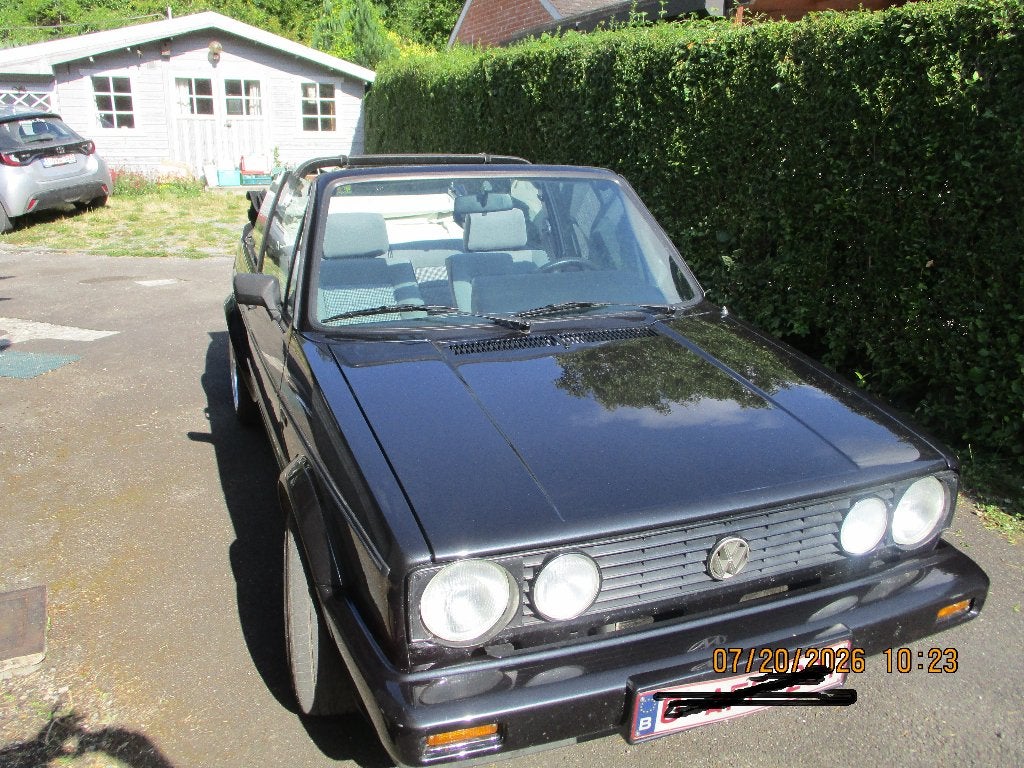 Voorouder VW Cabriolet Golf 1, Auto's, Voorwielaandrijving, 4 zetels, Stof, 4 cilinders