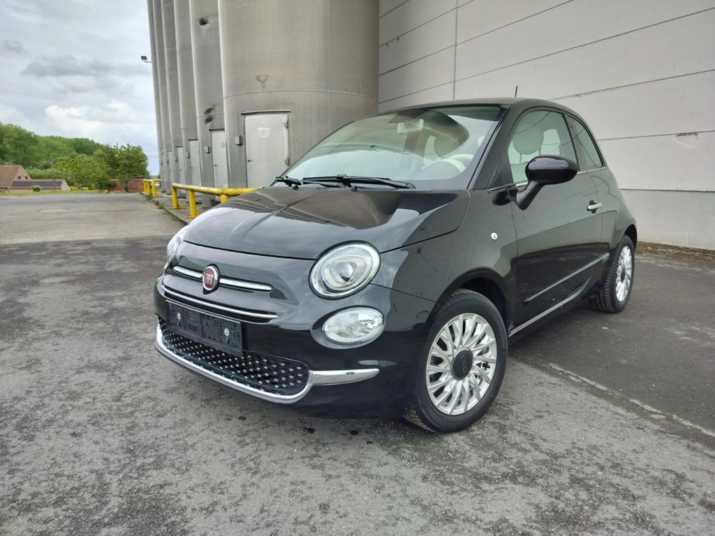 FIAT 500 • 12.916KM • 2019 • APPLE CARPLAY • 1J GARANTIE, Auto's, 4 zetels, Stof, 4 cilinders, Zwart