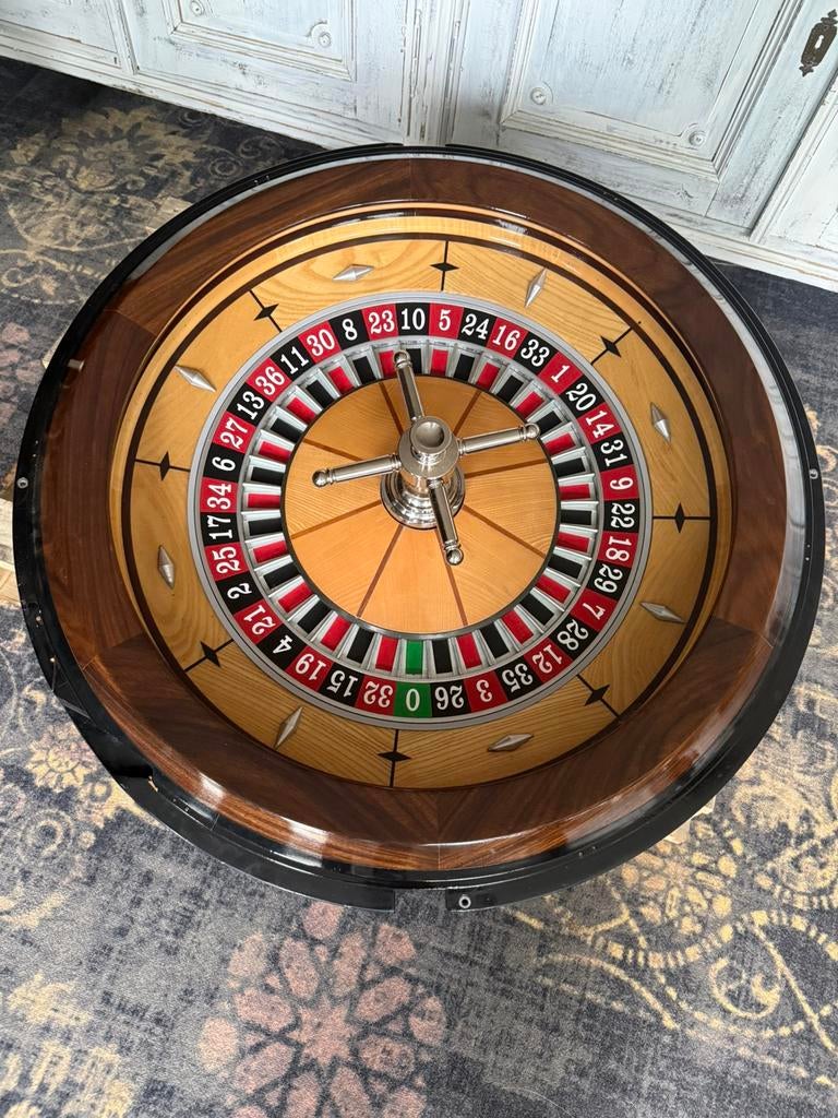 Houten Roulette wiel 90 cm, Ophalen, Zo goed als nieuw