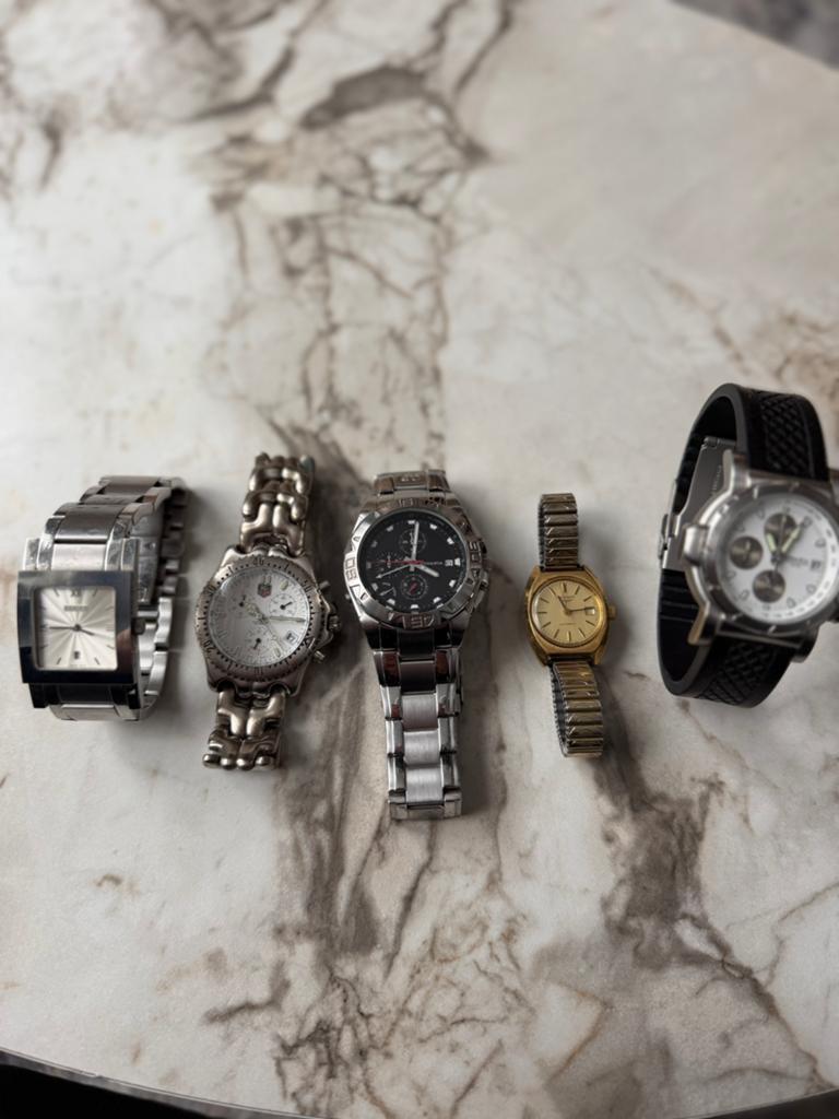 Lot horloge TagHueur longines rodania, Ophalen, Overige materialen, Polshorloge, Overige materialen