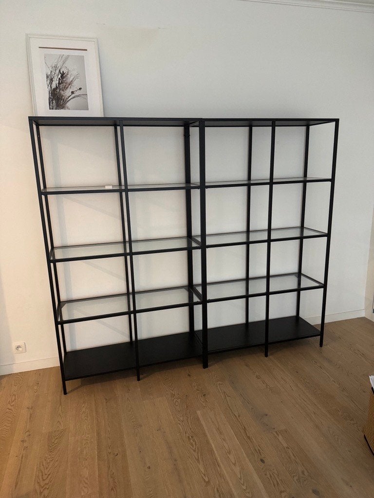 Vitrinekasten (2 stuks), 25 à 50 cm, Avec tablette(s), Comme neuf, 50 à 100 cm