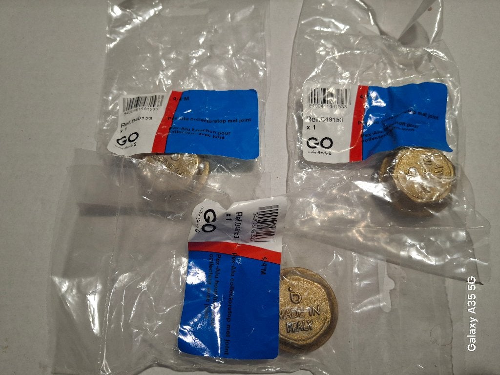 3 bouchons d arret collecteur chauffage, Enlèvement ou Envoi, Neuf, Autres types