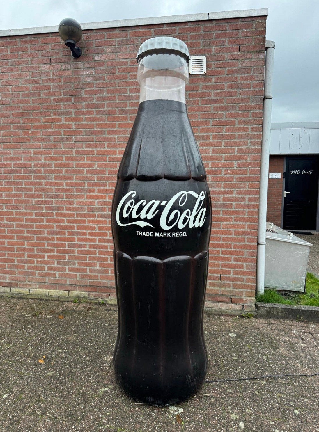Mega Grote Coa Cola reclame fles, Verzamelen, Ophalen, Reclamebord, Gebruikt, .
