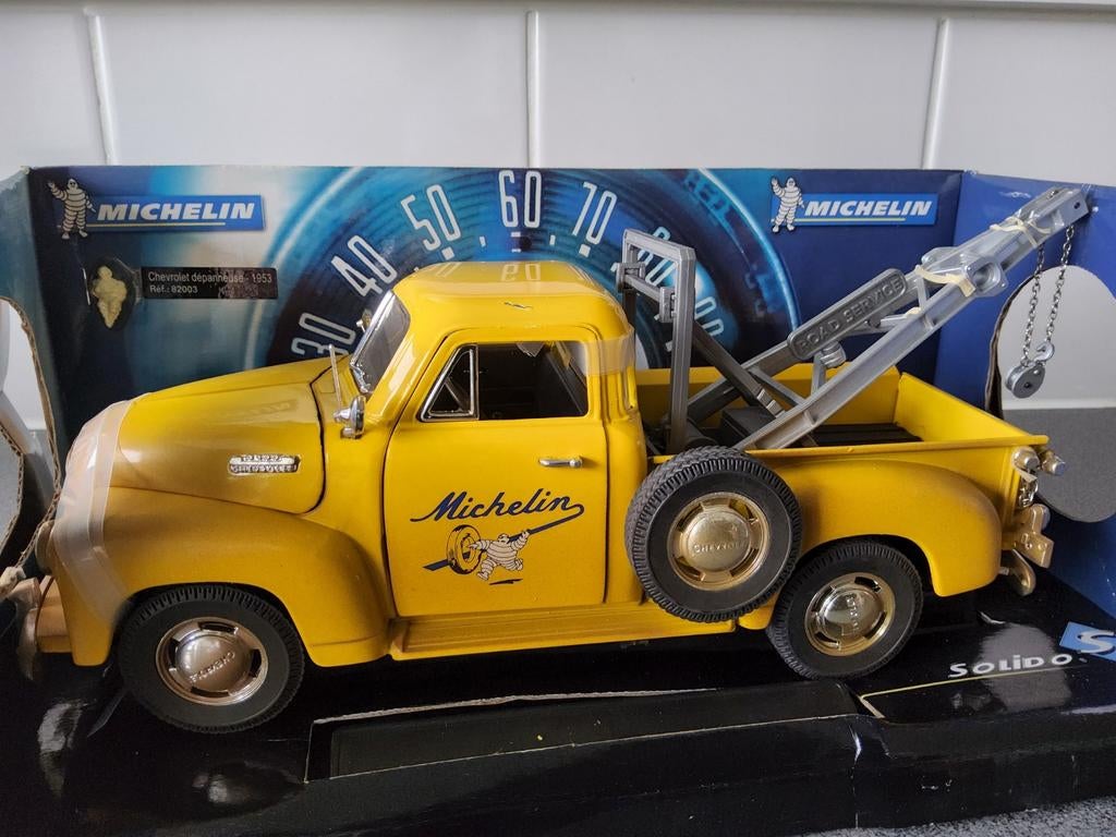 Michelin Chevrolet dépanneuse 1953., Enlèvement ou Envoi, Solido