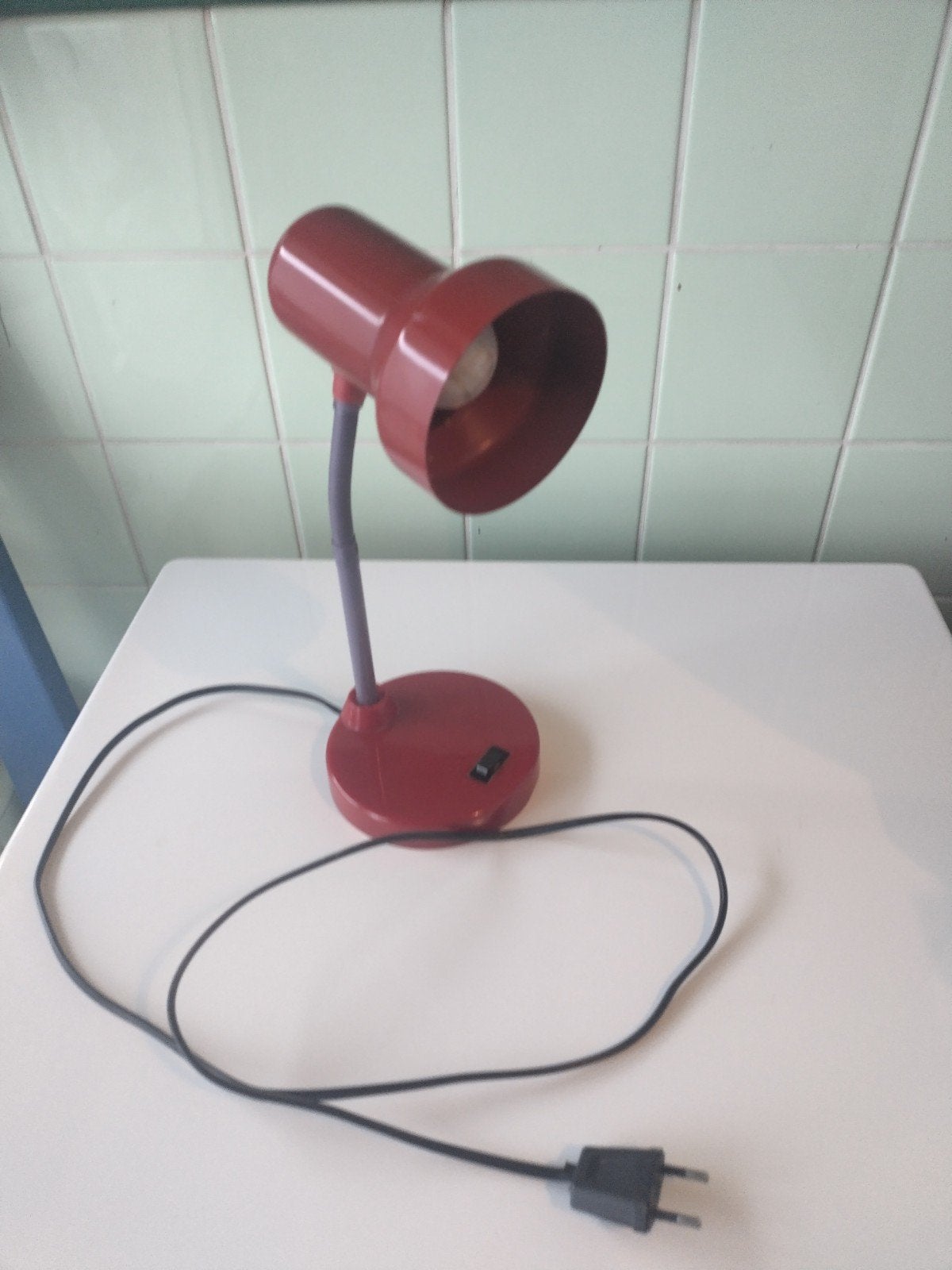 Bureau - Nacht Lamp H= 30cm AFHALING LEES BESCHRIJVING, Moins de 50 cm, Vintage Retro, Synthétique, Enlèvement