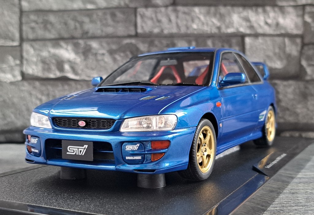 Subaru Impreza WRX Type R STi Limited Sonic Blue 1/18ème, Neuf, OttOMobile, Enlèvement ou Envoi, Voiture