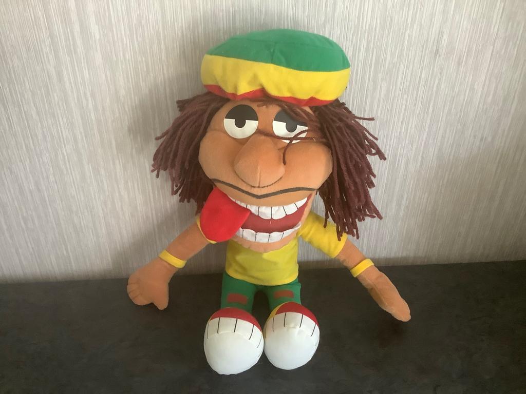 Bob Marley pluche character (48 cm), Verzamelen, Ophalen of Verzenden, Zo goed als nieuw, Tv, Actiefiguur of Pop