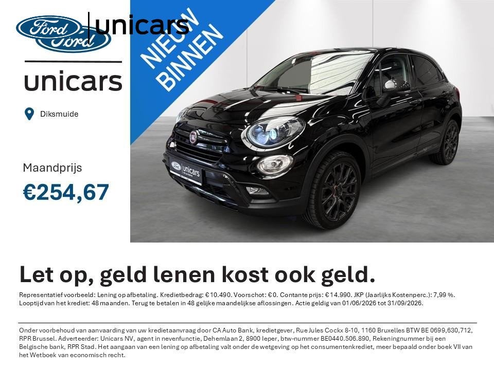 Fiat 500X 1,4 MULTIAIR 136CH/PK Mirror, Autos, Fiat, 100 kW, Achat, 139 g/km, Euro 6