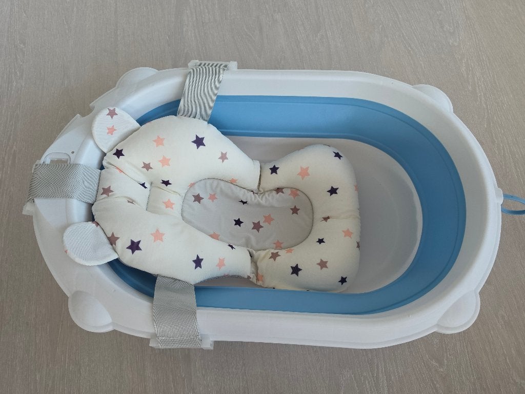 Baignoire bébé compacte pliable avec coussin flottant, Enfants & Bébés, Autres marques, Enlèvement ou Envoi, Utilisé, Standard