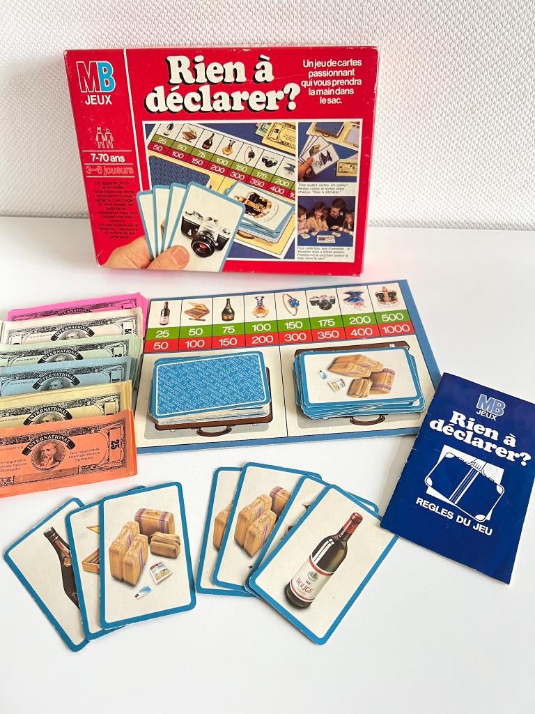 Jeu de société Rien à déclarer ? - MB 1981, MB, MB, Enlèvement ou Envoi, Utilisé