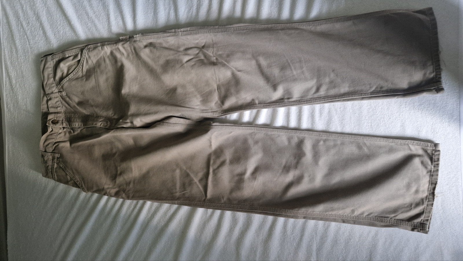 Carhartt beige broek maat 33x34, Enlèvement, Porté, Beige, Carhartt