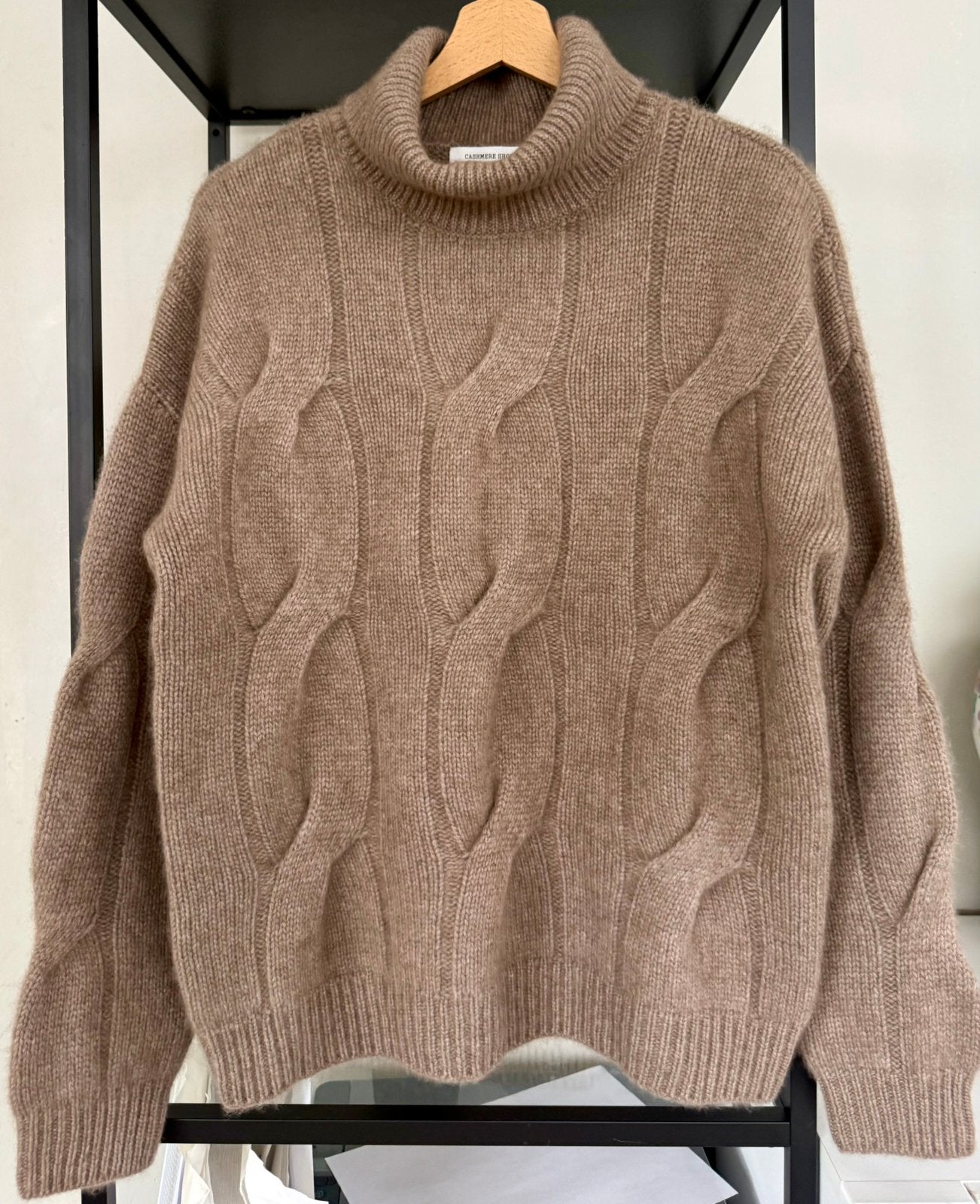 Cashmere turtleneck., Ophalen of Verzenden, Zo goed als nieuw, Maat 38/40 (M), Bruin