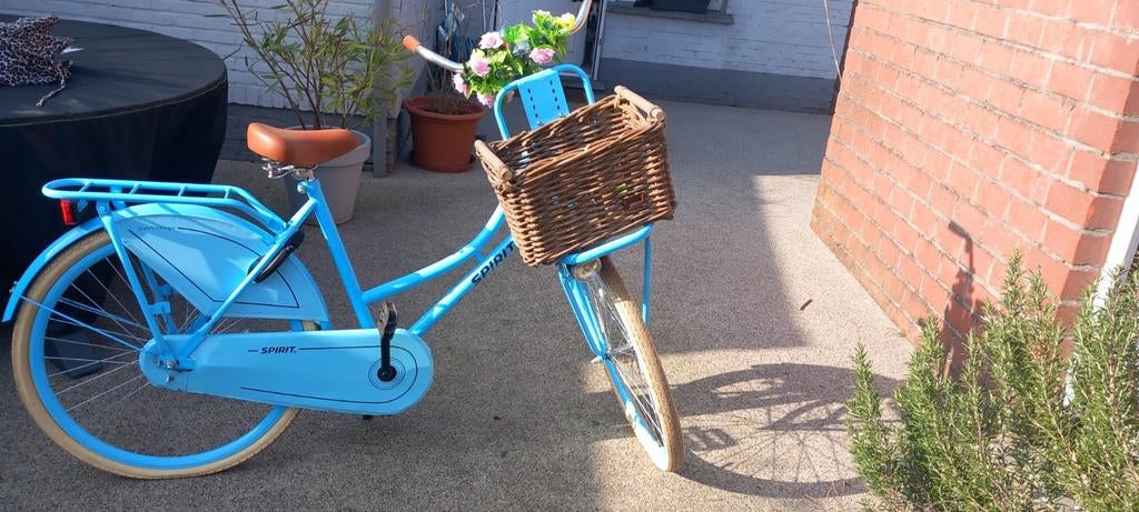 Fiets met fietsmand, Ophalen