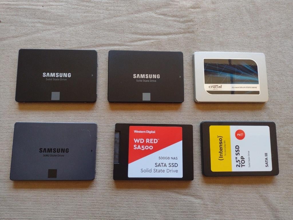 1TB 2TB SSD INTENSO SAMSUNG LEXAR CRUCIAL, Ophalen, SATA, SSD