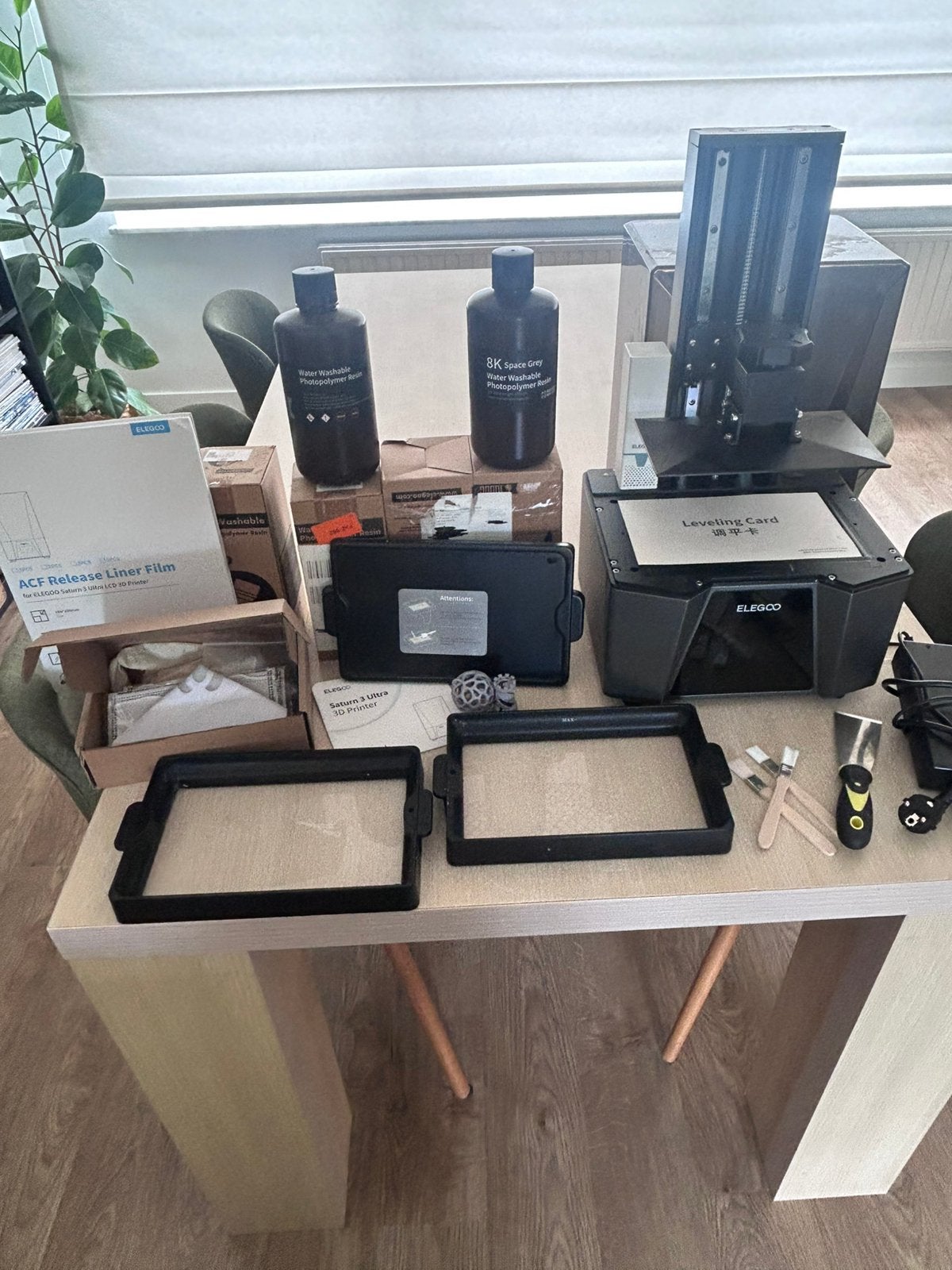 Elegoo Saturn 3 ultra 8k + accessoires ( 501€ nieuw), Computers en Software, 3D Printers, Ophalen, Zo goed als nieuw