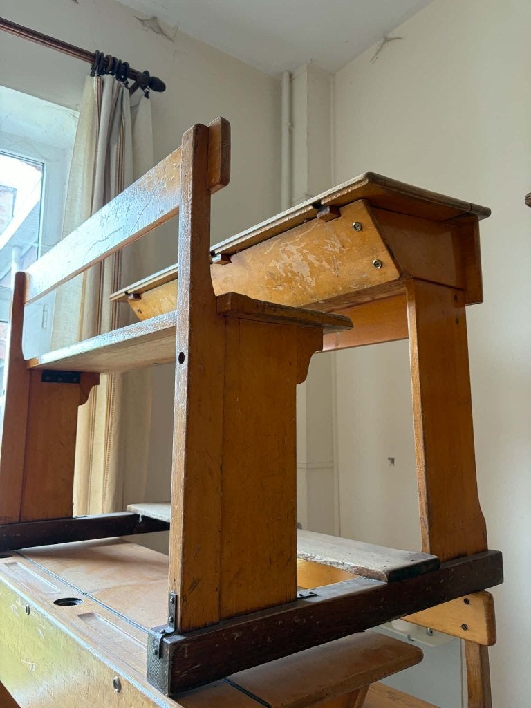 Bancs d'école double, 108 cm, Autres marques, Bureau d'écolier, 40 cm