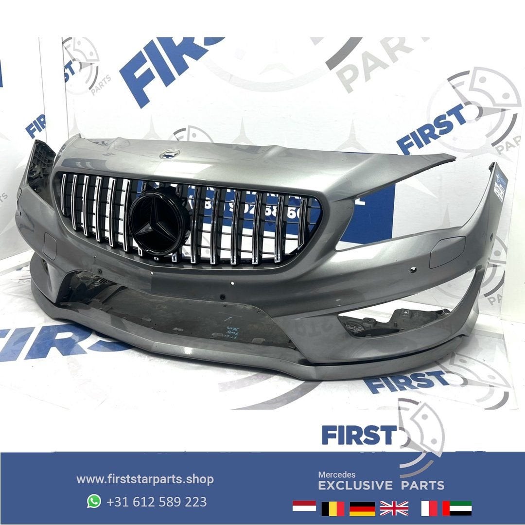 W117 BUMPER C117 CLA45 AMG VOORBUMPER WIT ZWART GRIJS ROOD B, Utilisé, -, Avant, -