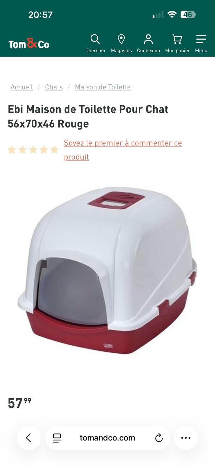 Litière chat, Animaux & Accessoires, Enlèvement, Comme neuf
