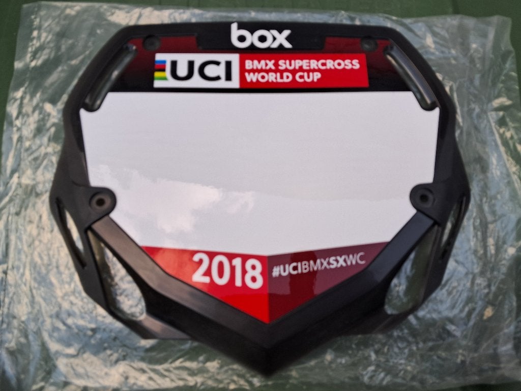 BMX nummerbord WC2018, Vélos & Vélomoteurs, Vélos Pièces, Neuf, BMX, Guidon, Enlèvement