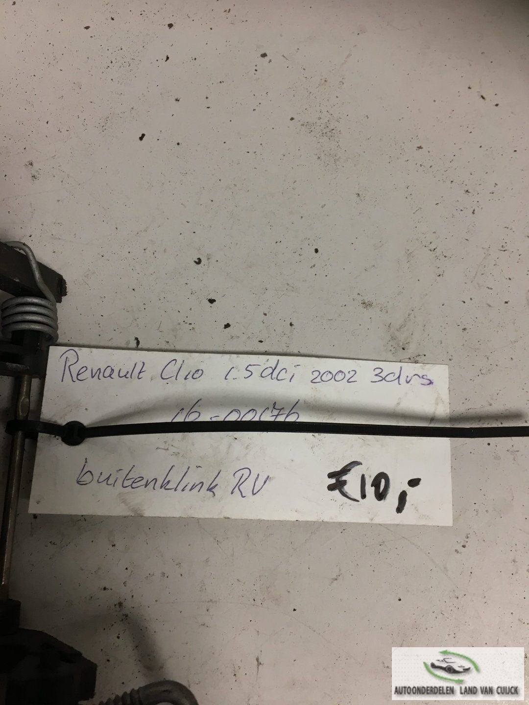 Renault clio 3drs 2002 Deurgreep rechtsvoor, Gebruikt, -, Deur, -