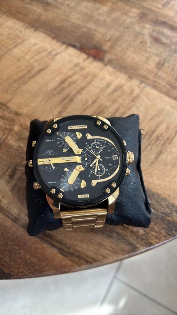 Diesel DZ7333 Mr Daddy met nieuwe batterijen, Handtassen en Accessoires, Horloges | Heren, Ophalen, Staal, Staal, Polshorloge