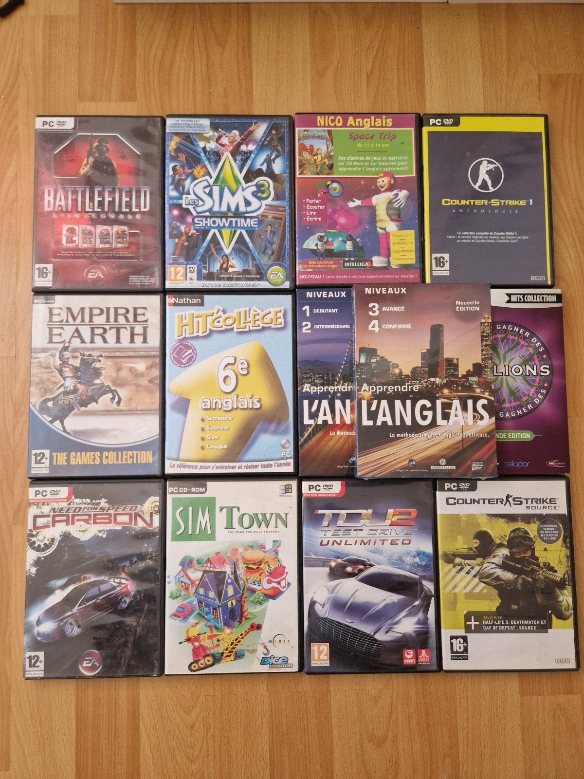 Lot de jeux pc dvd, Enlèvement ou Envoi