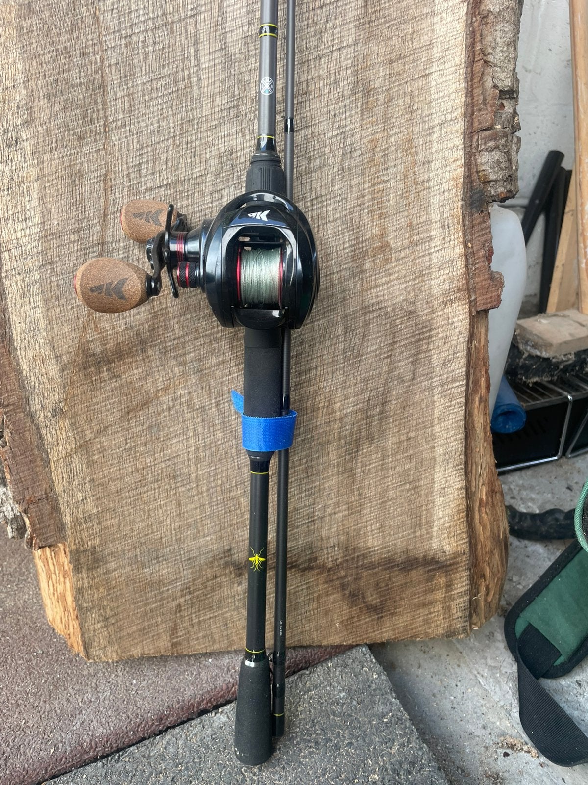Roofvishengel LMAB la moustique, Watersport en Boten, Hengelsport | Roofvissen, Ophalen, Zo goed als nieuw