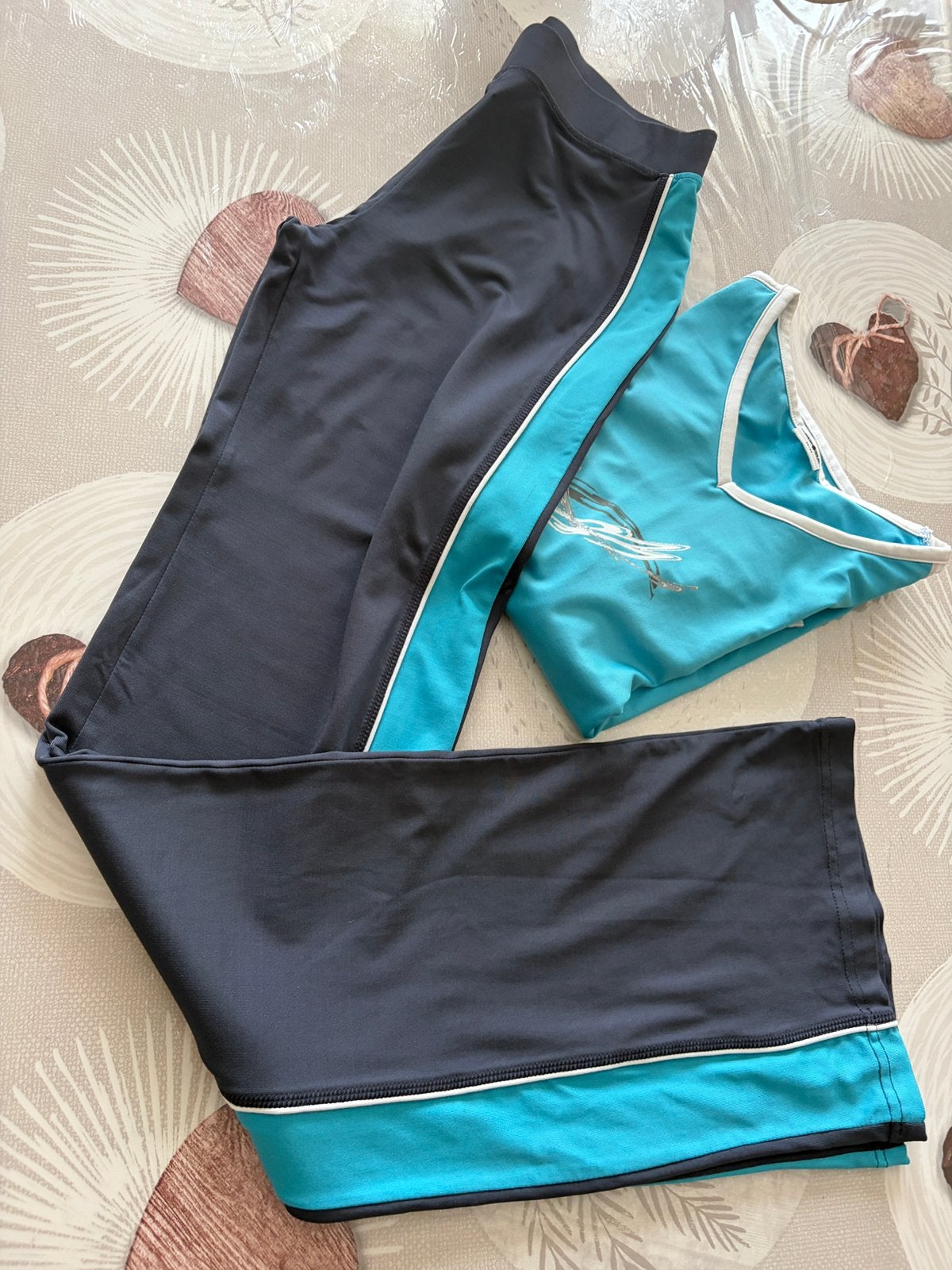 Shamp 36-38 2-delige sport-/fitnessset, Ophalen of Verzenden, Zo goed als nieuw, Blauw, Yoga