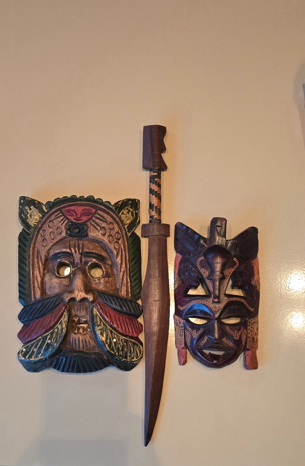 Masques Afrique, Enlèvement, Afrique, Bois