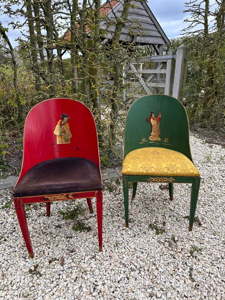 Japanse stoelen antiek, Antiek en Kunst, Ophalen