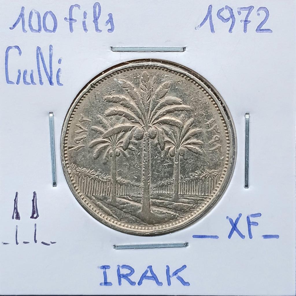 Irak 100 fils 1972    (950), Postzegels en Munten, Ophalen of Verzenden, Midden-Oosten, Losse munt