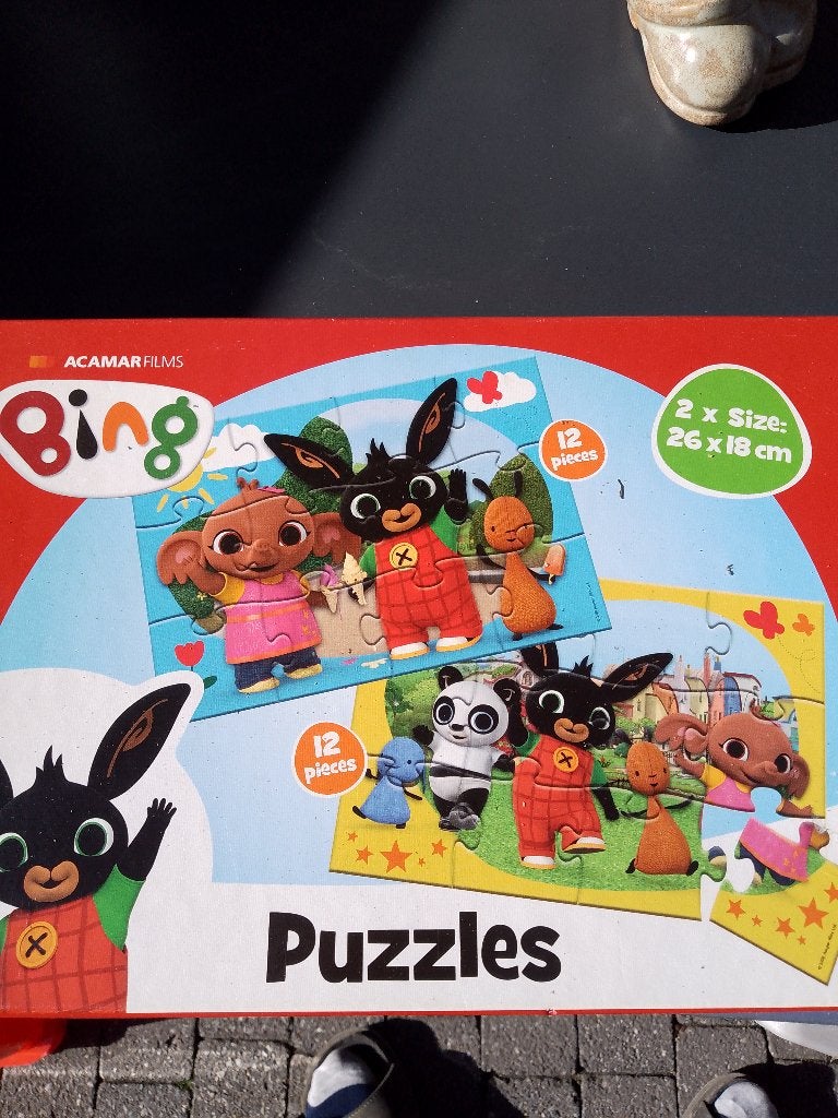 4 kinderpuzzels, Ophalen, Gebruikt