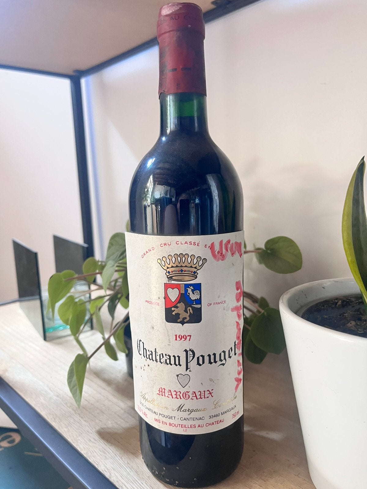 Chateau pougel 1997, Ophalen, Frankrijk, Zo goed als nieuw, Rode wijn