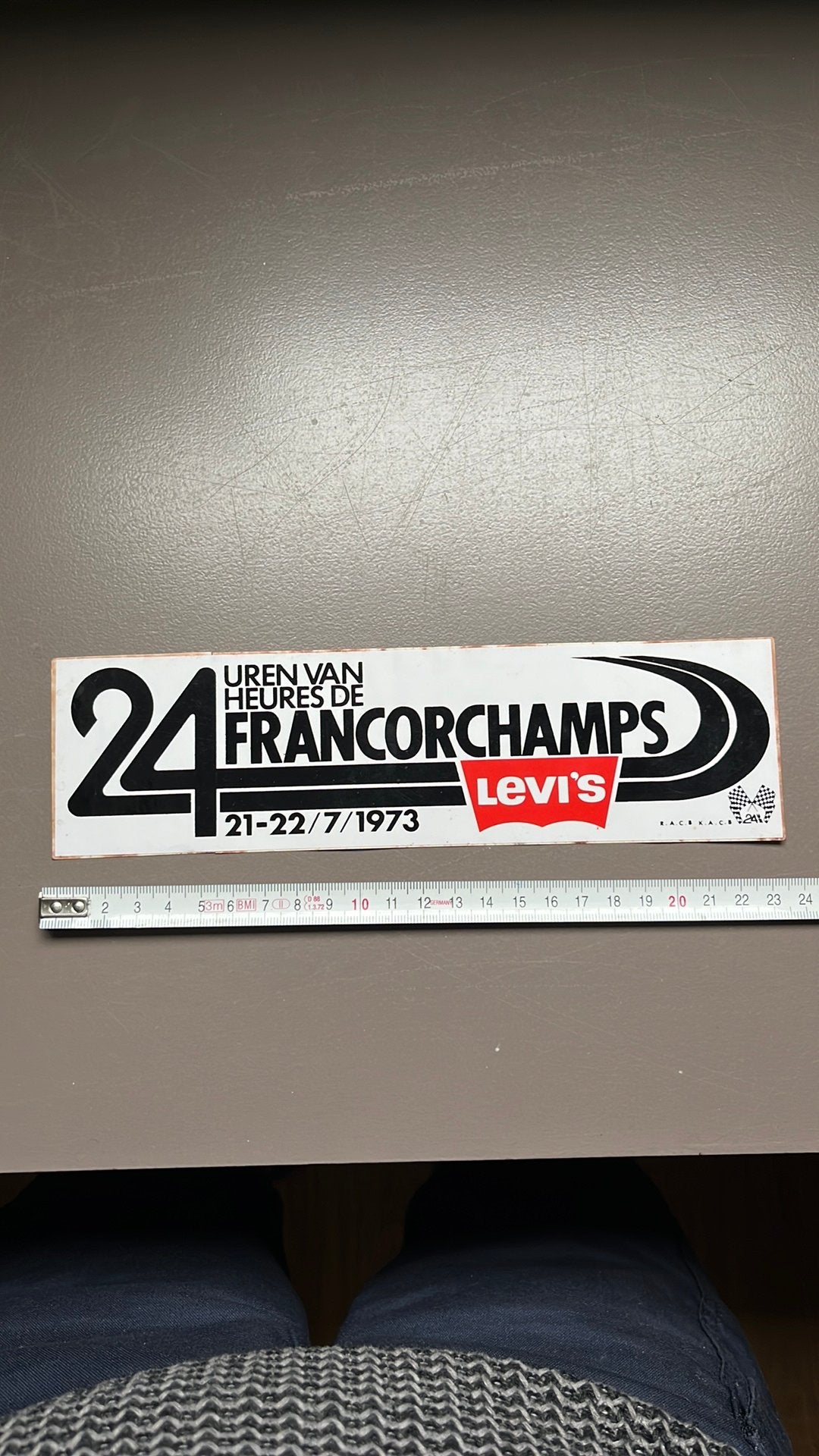 Sticker Francorchamps 1973, Ophalen of Verzenden