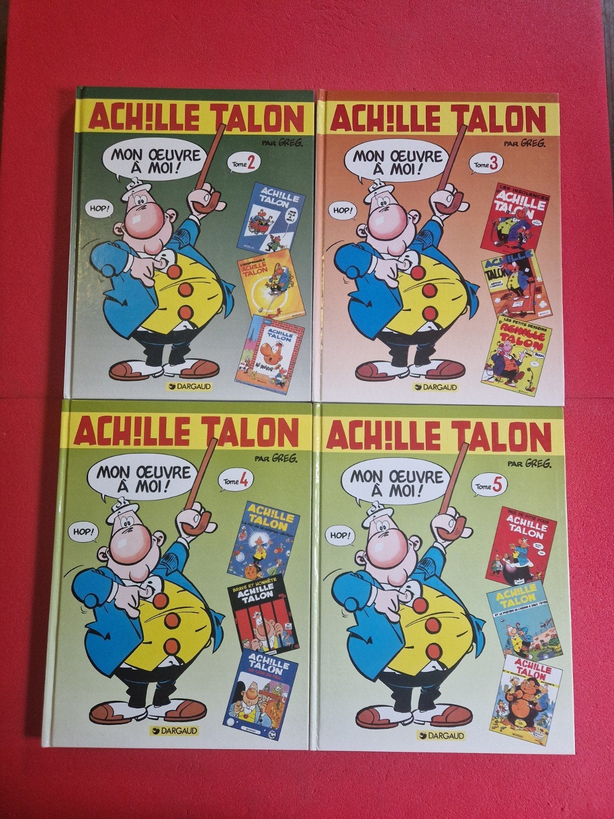lot de 4 bd Achille talon intégral 2 à 5, Enlèvement ou Envoi