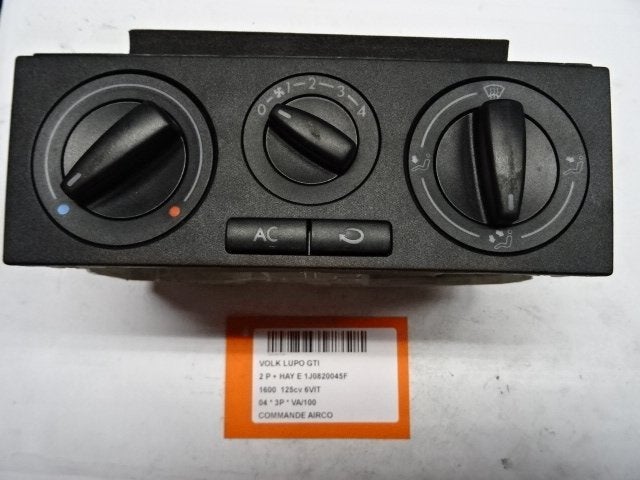 PANNEAU DE COMMANDE CLIMATISATION Lupo (6X1) (1J0820045F), Utilisé, Volkswagen