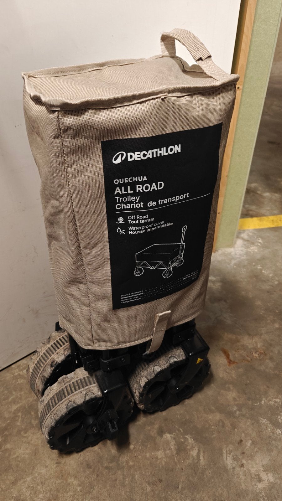 Quechua Allroad Trolley – zo goed als nieuw, Ophalen, Opvouwbaar, Zo goed als nieuw