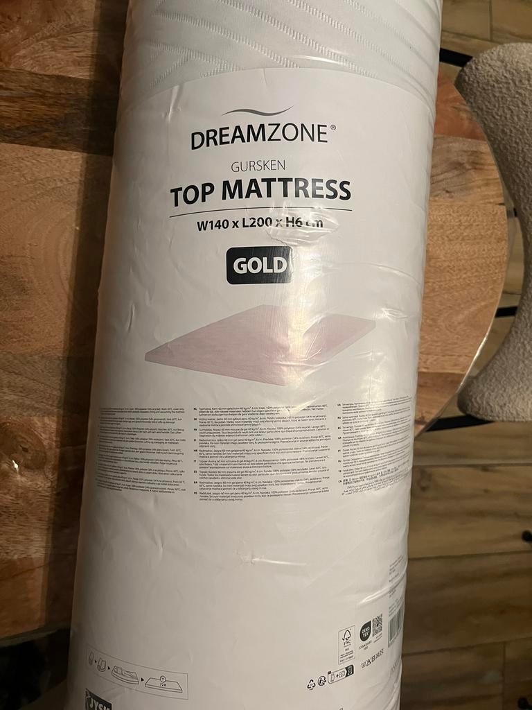 Surmatelas Gursken neuf 140/200cm, Maison & Meubles, Chambre à coucher | Matelas & Sommiers, Neuf, Matelas, Enlèvement ou Envoi