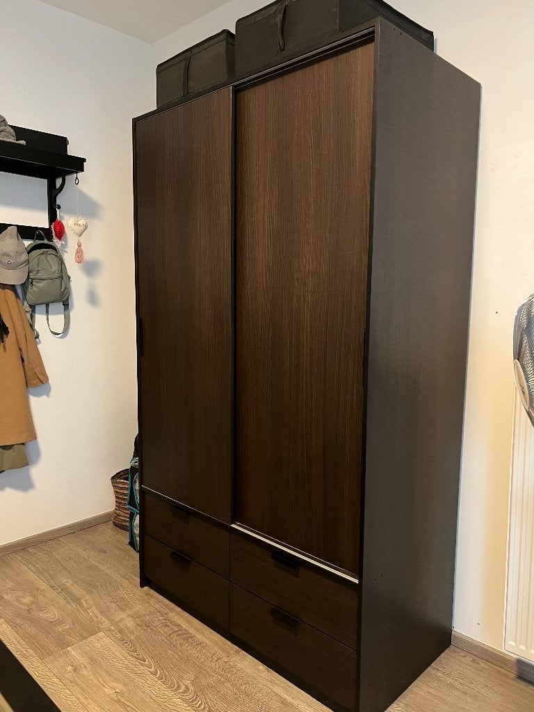 IKEA TRYSIL Kledingkast (Donkerbruin), Huis en Inrichting, Ophalen, Gebruikt