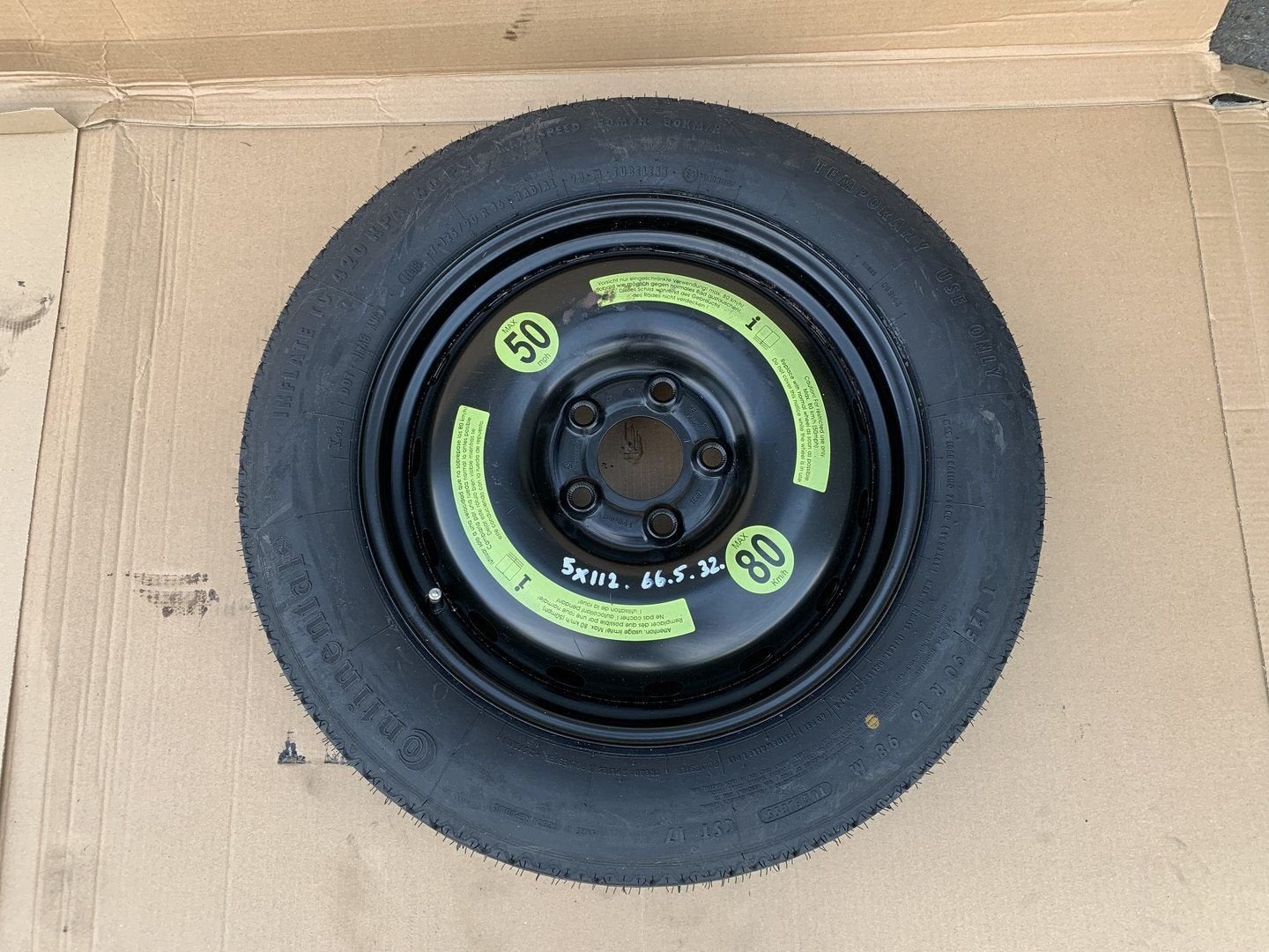 Thuiskomer Mercedes 16 inch steek 5x112 naaf 66.5, Pneus et Jantes, 4 Saisons, Véhicule de tourisme, -