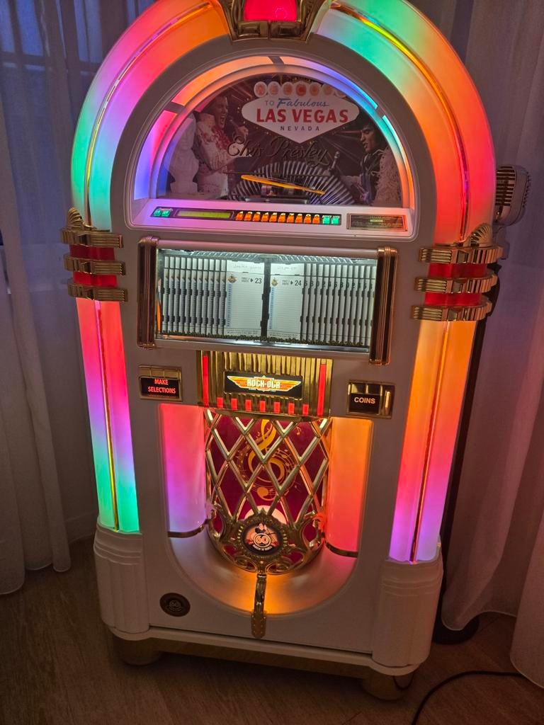 Rock ola elvis jukebox 100 cds bj 2023, Ophalen, Rock Ola