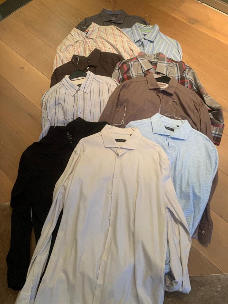 Hemden Boss, Tommy Hilfiger, Dutti Sport, Mc Gregor,….., Ophalen, Zo goed als nieuw