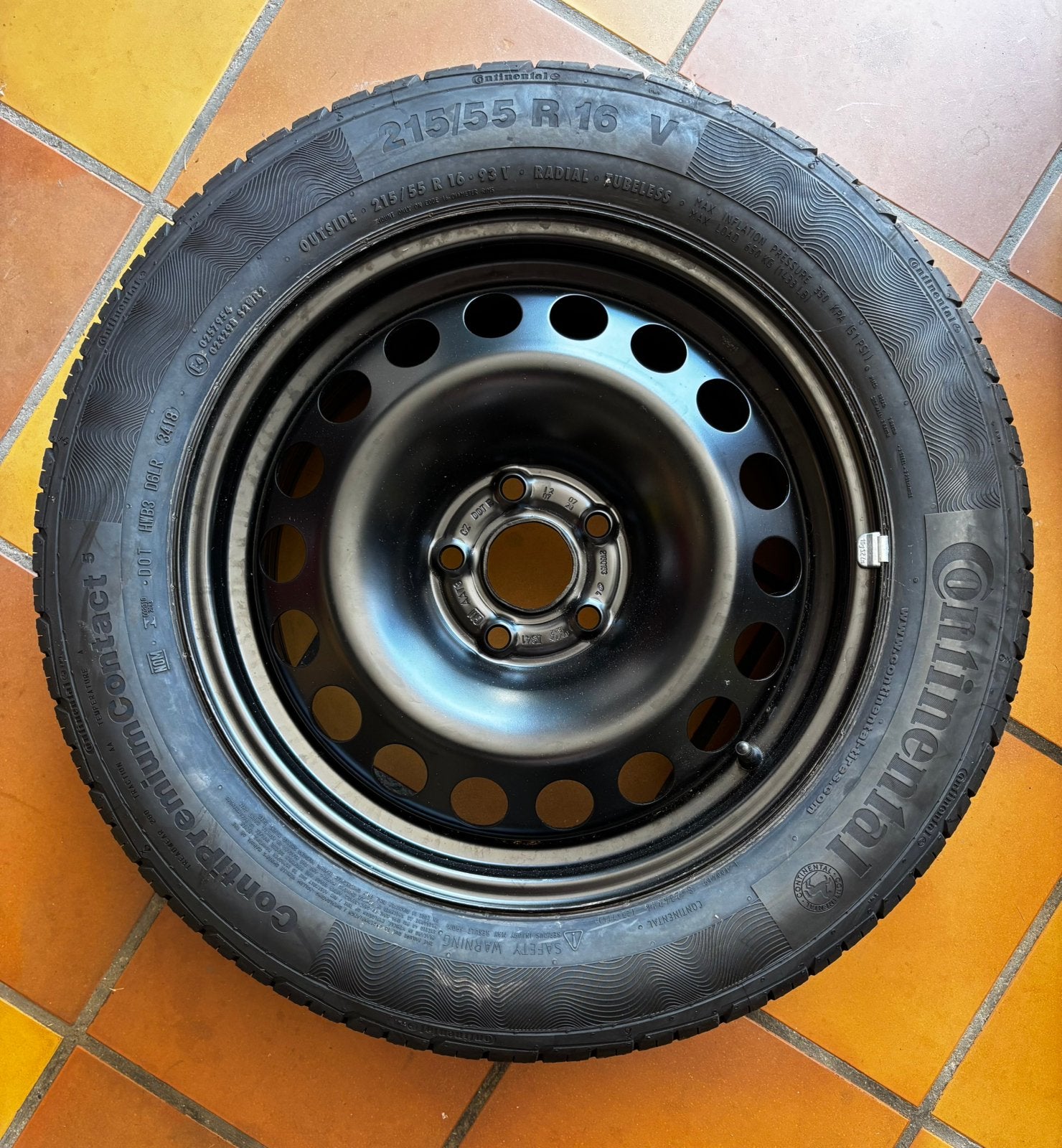 Roue de secours pour Opel, Auto-onderdelen, Banden en Velgen, Ophalen, 215 mm, 16 inch, Banden en Velgen