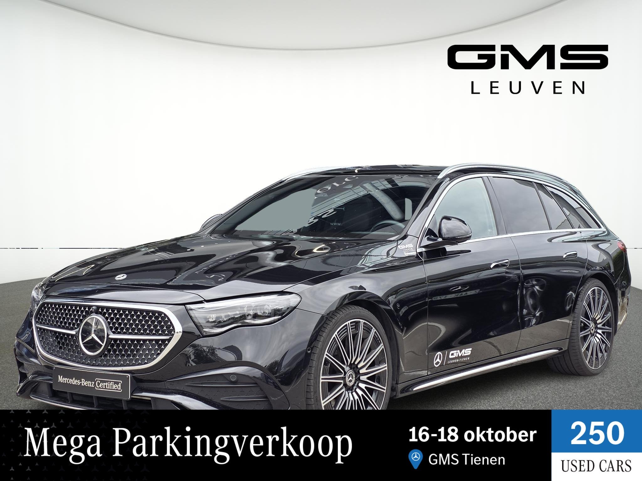 Mercedes-Benz E-Klasse Break E 220 d AMG Line, Auto's, Automaat, Gebruikt, 4 cilinders, Zwart